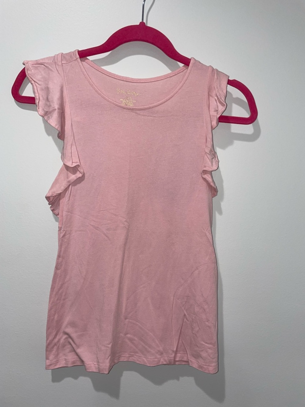 Lilly Pulitzer Women’s Pink Ruffle Sleeve Top